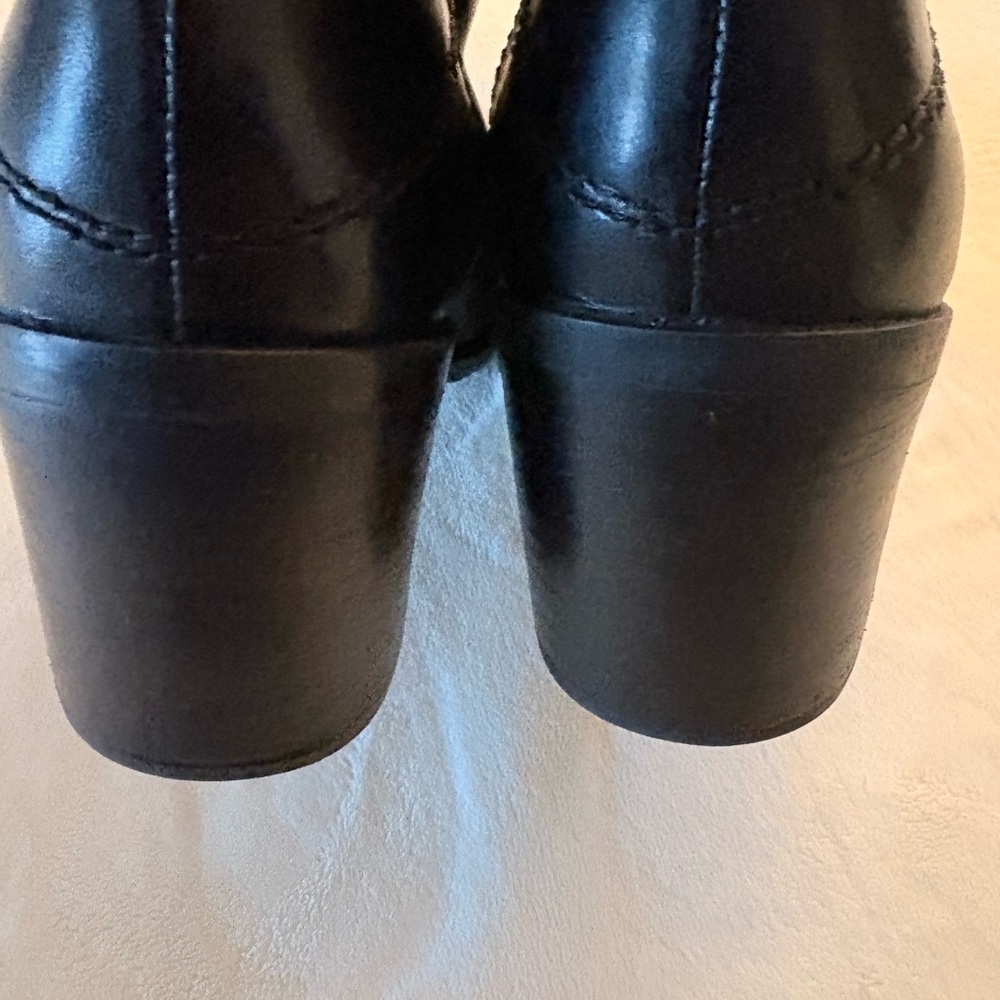 🖤Franco Sarto Black Leather Tall Boots size 9M - Picture 5 of 9